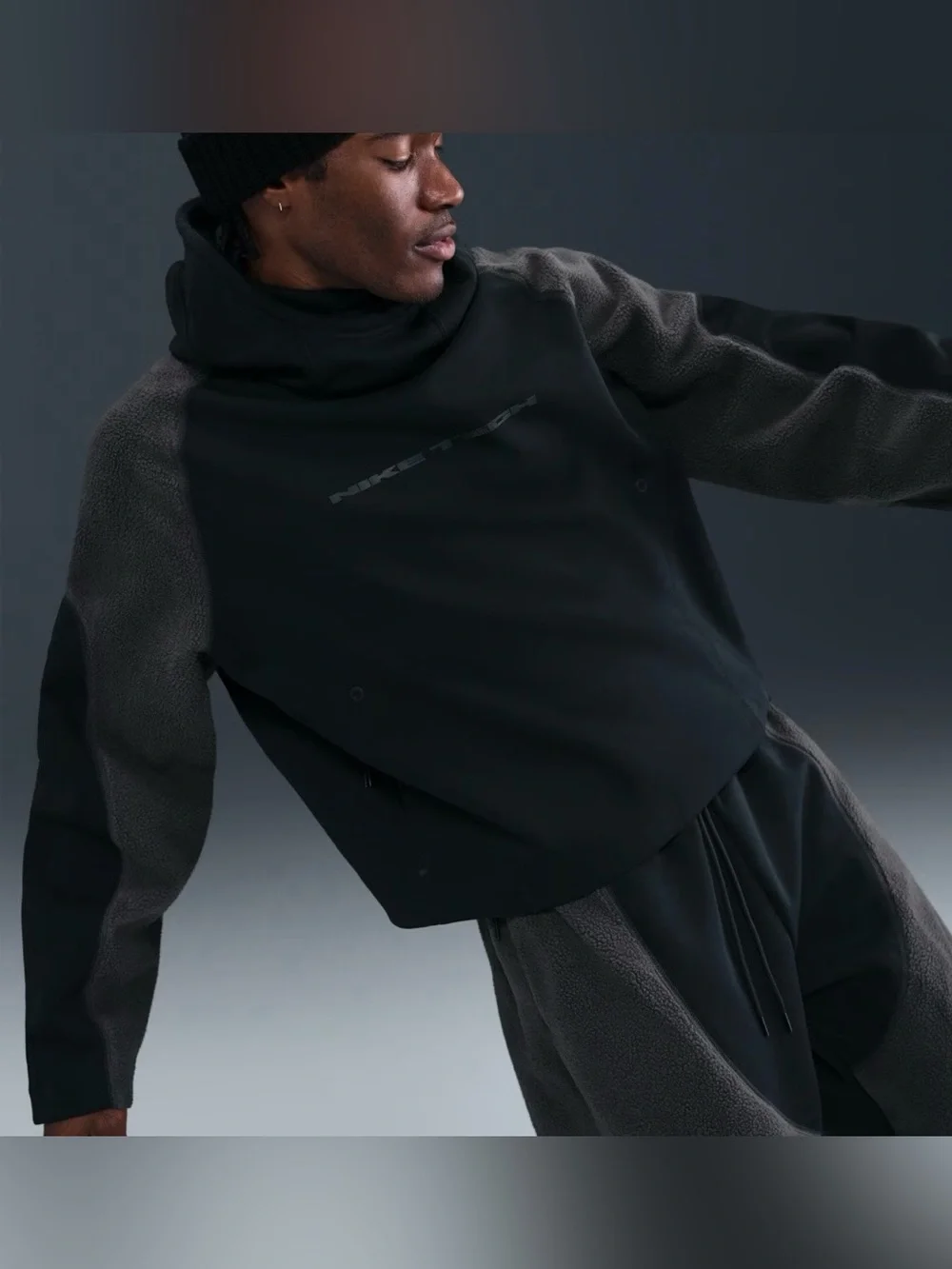 Nike Tech Boreas Men's Oversized Hoodie fleece men’s Large jacket top shiesty